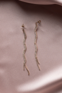 Boucle d'Oreille Or-Rose séchée UK919