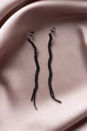 Boucle d'Oreille Noir UK919