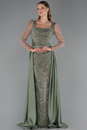 Robe De Soirée Longue Kaki ABU4603