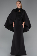 Robe Queue de Poisson Longue Noir ABU5485