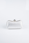 Sac de Soirée Luxe A motifs Argent SH855