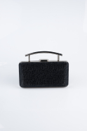 Sac de Soirée Luxe A motifs Noir SH857