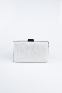 Sac de Soirée Luxe A motifs Argent SH859