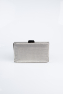 Sac de Soirée Luxe A motifs Platine SH859