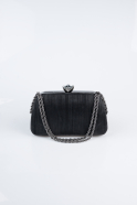 Sac de Soirée Luxe Coupe Au Laser Noir SH860