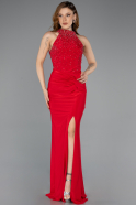 Robe De Soirée Longue Rouge ABU5422
