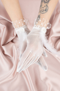 Gants de Mariage Blanc SD5003