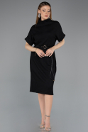 Robe de Cérémonie Midi Noir ABK2494