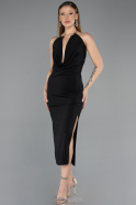 Robe De Soirée Midi Noir ABK2495