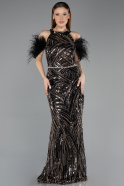 Robe de Soirée Longue Noir ABU5538