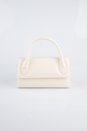 Sac de Soirée Luxe Cuir Crème KC163
