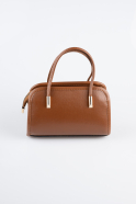 Sac de Soirée Luxe Cuir Tabac KC422