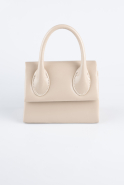 Sac de Soirée Luxe Cuir Verni Crème KC165