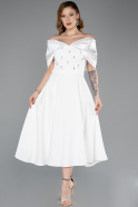 Tenue de Soirée Midi Blanc ABK2523