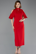 Tenue de Soirée Midi Rouge ABK2517