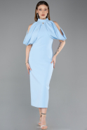 Tenue de Soirée Midi Bleu clair ABK2517