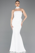 Robe de Soirée Longue Blanc ABU5735
