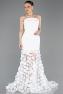 Robe de Soirée Longue Blanc ABU5635