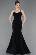 Robe Queue de Poisson Longue Noir ABU5760