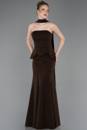 Robe de Soirée Longue Brun ABU5774