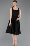 Tenue de Soirée Midi Dantelle Noir ABK2549