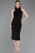 Robe de Cérémonie Midi Noir ABK2551