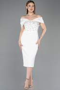 Tenue de Soirée Midi Blanc ABK2555