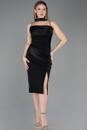 Robe de Cérémonie Midi Noir ABK2559
