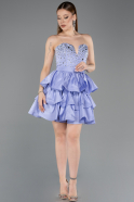 Robe De Soirée Courte Lilas ABK2560
