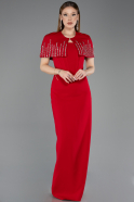 Robe de Soirée Longue Rouge ABU5889