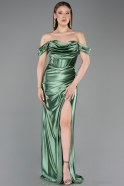 Robe De Soirée Longue Menthe ABU3611