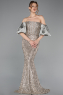 Robe Queue De Poisson Longue Menthe ABU4308