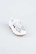 Chaussure Plate Cuir Verni Blanc ORR3100