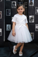 Jupe Fille Blanc KT101