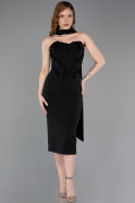 Robe de Cérémonie Midi Noir ABK2593