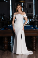 Robe de Soirée Longue Blanc ABU6001