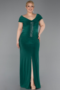 Robe De Soirée Grande Taille Longue Émeraude ABU5900