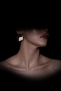 Boucle d'Oreille Nacré-Doré DF1039