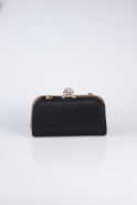 Sac de Soirée Luxe Argenté Noir KC129