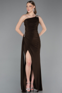 Robe De Soirée Longue Brun ABU2964