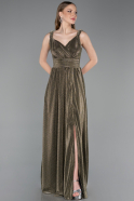 Robe De Soirée Longue Kaki ABU6045