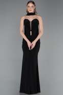 Robe de Soirée Longue Noir ABU6051