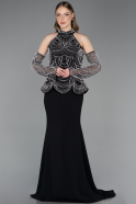 Robe De Soirée Longue Noir ABU5787