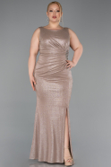 Robe De Soirée Grande Taille Longue Or ABU5231