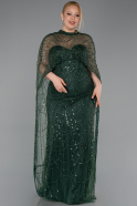 Robe De Mariée Grande Taille Perlé Longue Émeraude ABU5328