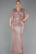 Robe de Soirée Grande Taille Longue Or ABU3280