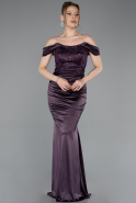 Robe de Soirée Longue Violet ABU6078