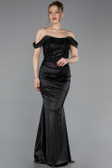 Robe de Soirée Longue Noir ABU6078