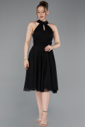 Robe de Cérémonie Courte Noir ABK2612