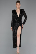 Robe De Soirée Midi Noir ABK2479